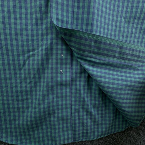 Brooks Brothers Short Sleeve Button Up Shirt Men Cotton Purple Green Medium Reg - Picture 11 of 16